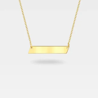 Zlatna ogrlica pločica