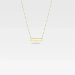 Zlatna ogrlica pločica