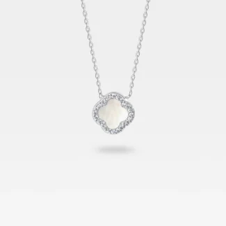 Ogrlica detelina kvarc cirkoni