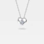 ogrlica srce cirkon