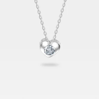 ogrlica srce cirkon