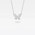 Ogrlica Leptirića Dva Ogrlica je napravljena od srebra 925. 