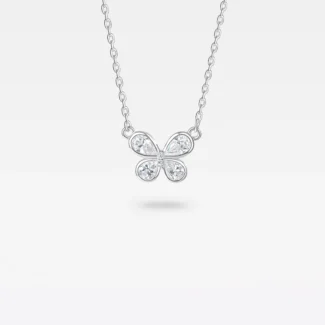 Ogrlica Leptirića Dva Ogrlica je napravljena od srebra 925. 