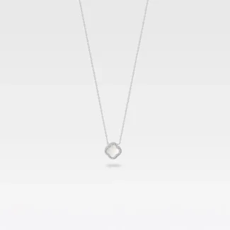 Ogrlica detelina kvarc cirkoni