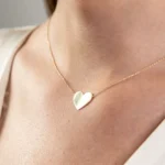 zlatna ogrlica srce 2