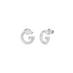 G CRYSTAL GUESS ŽENSKE MINĐUŠE BOJA SREBRA SLOVO G JUBE05443JWRHT/U